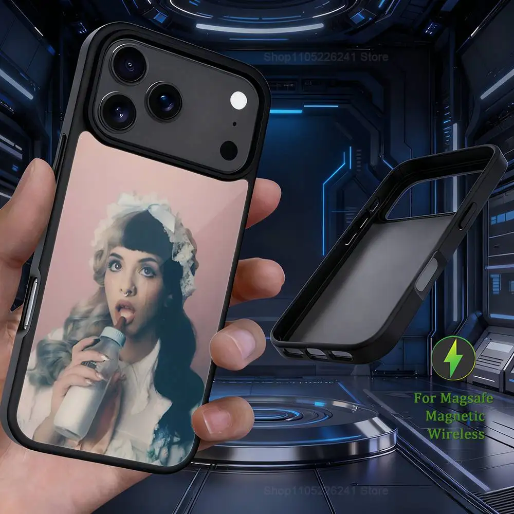 เคสโทรศัพท์แบบแม่เหล็กสำหรับชาร์จไร้สาย M-Melanie M-Martinez Singer สำหรับ iPhone 17,14,11,15,16,13,12,Pro,Max,รองรับ Magsafe,Plus,Mini
