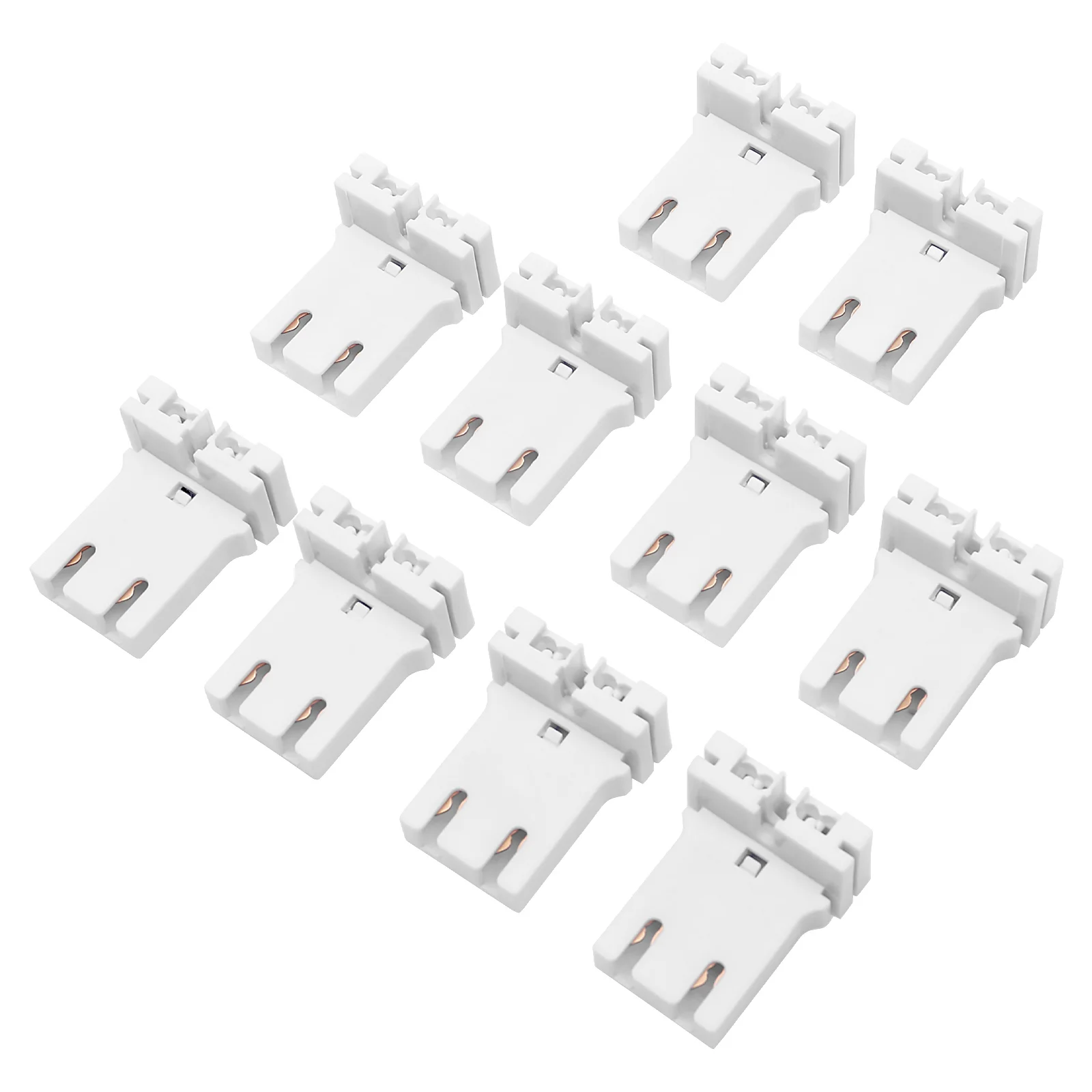 

10 Pcs Non Shunted Sockets Fluorescent Lamp Holder Base Small LED Bulbs