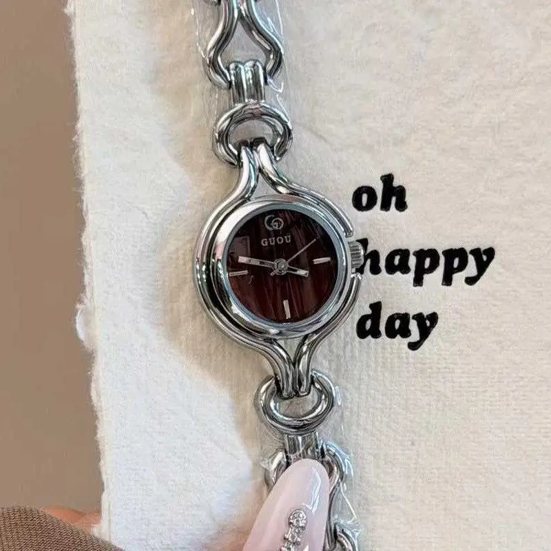 ساعة يد نسائية عالية القيمة، طراز جديد عصري، ساعة سوار ذات هيكل عظمي خفيف فاخر، ساعة نسائية عصرية. #5