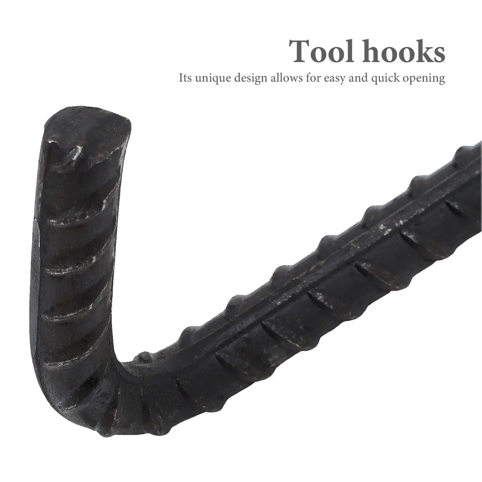 Manhole Cover Hook T-Shaped Reinforced Steel Handle Easy Open Manhole Lifter Heavy Duty Hook Sewer Lifting Tool Utility Hand