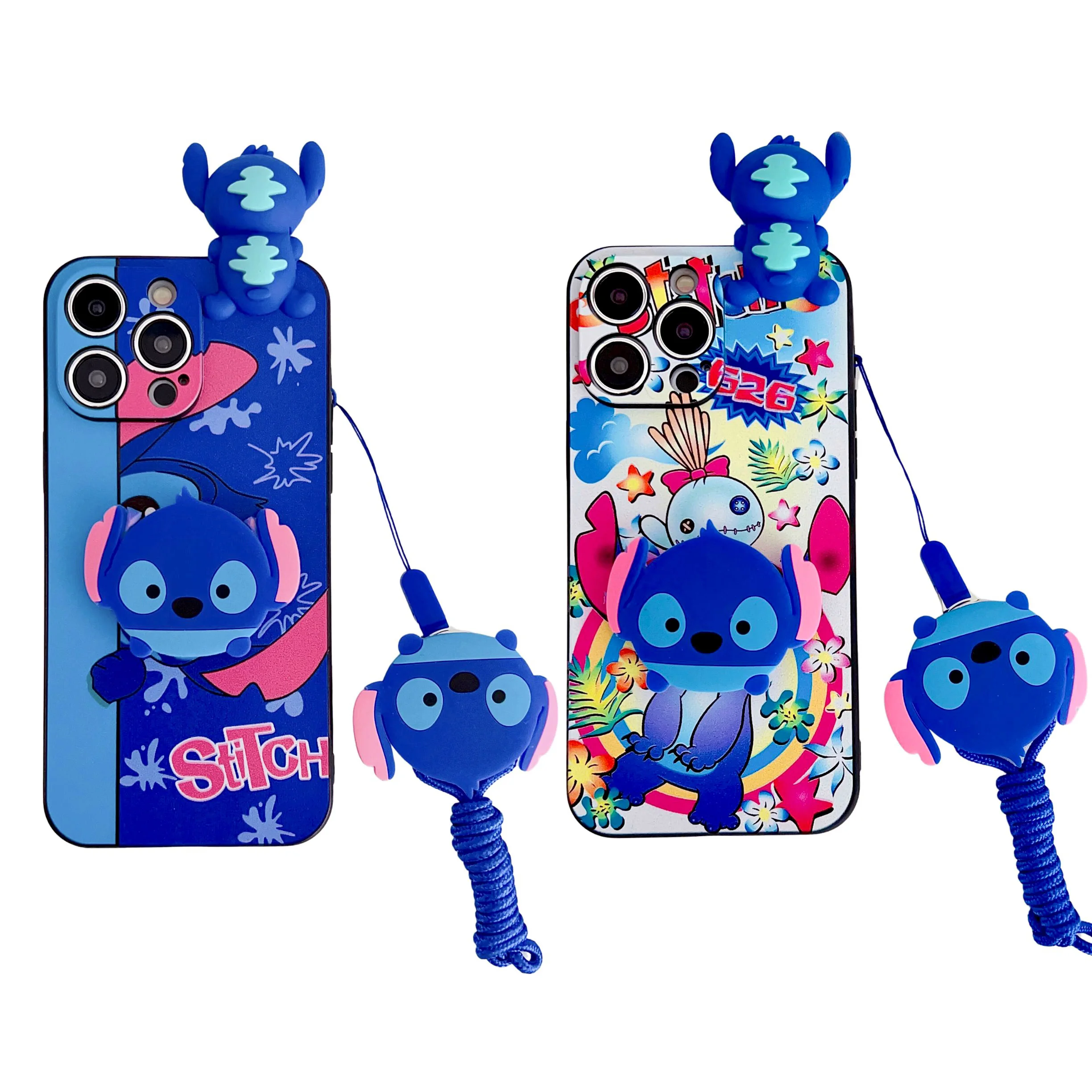 Curious Stitch For Samsung Galaxy A12 A11 A71 A51 A52 A22 A02s A32 A72 A13 A53 A03s A04s A20s A33 A73 A23 Case With Holder Rope