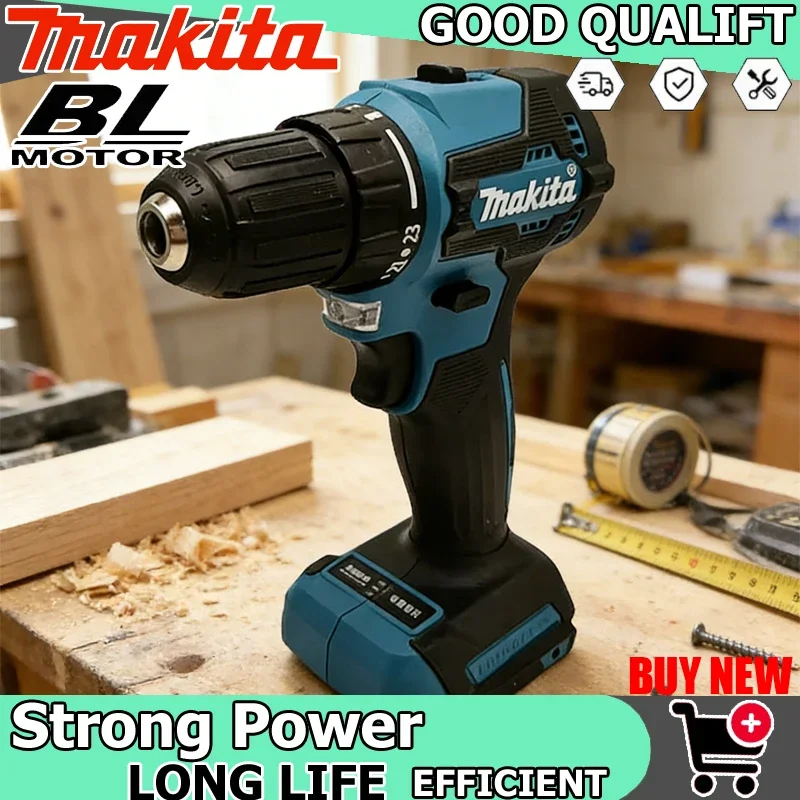 

Аккумуляторная ударная дрель Makita DDF485 18В, бесщеточная, с регулировкой скорости, для сверления и ударных работ