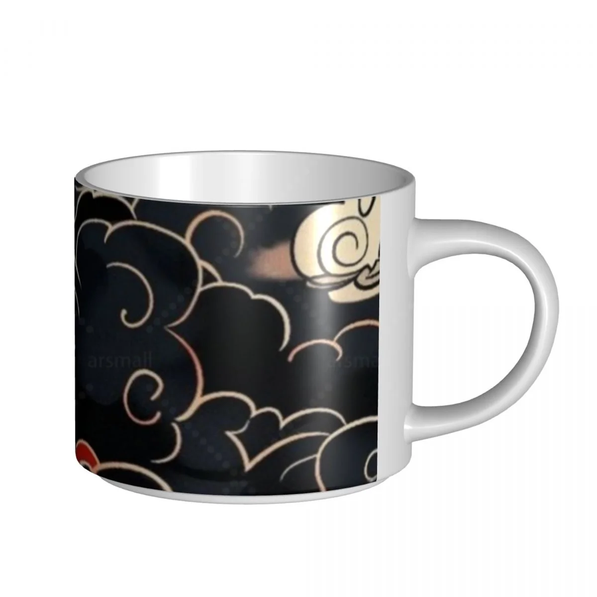 

Традиционные японские узоры Керамические кружки большой емкости Прочные кофейные чашки ручной работы с ручкой