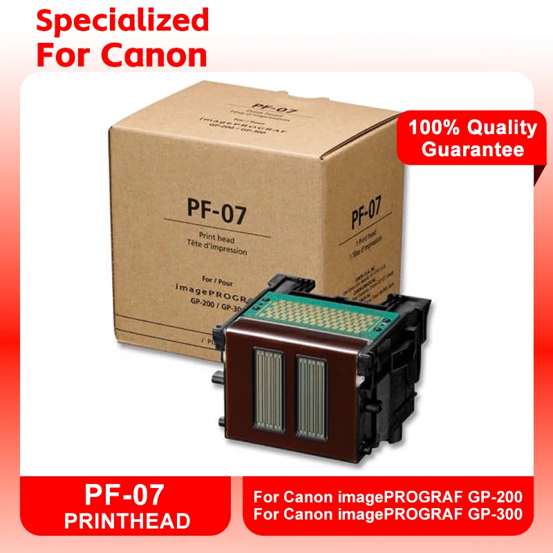 

95% New For Canon PF-07 Printhead PF07 Print Head For Canon imagePROGRAF GP-200 GP-300 GP200 GP300 Printer