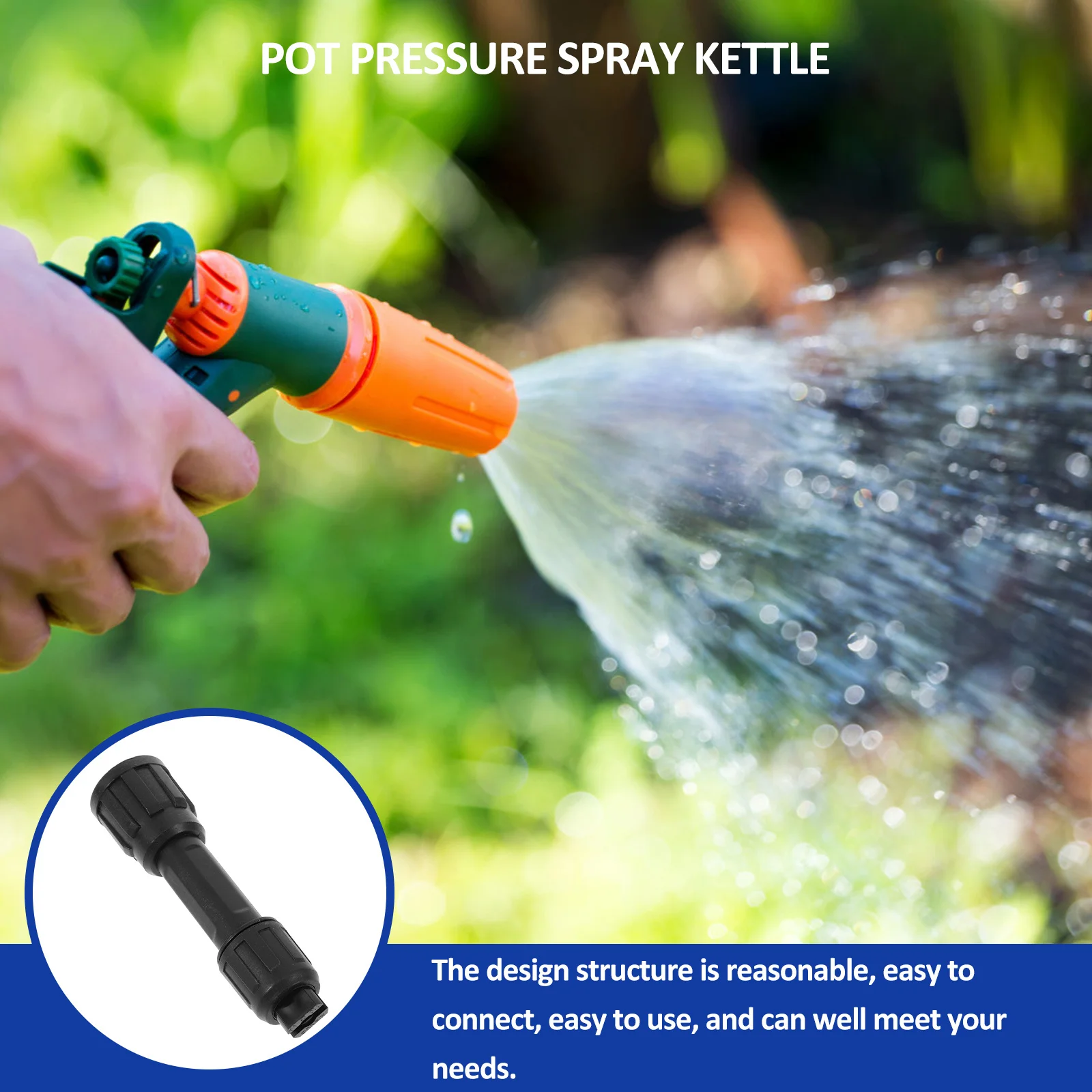 

VICASKY 4pcs Misting Nozzle for Garden Watering Bottle Spray Hose Atomizer Outdoor Plant Sprayer Accessories