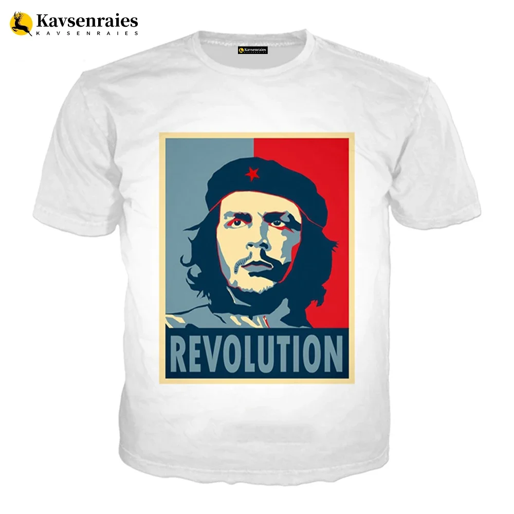 Che Guevara 3D Printed T-shirt Men Women Summer Fashion Casual Tshirt Unisex Harajuku Streetwear Cool Tops Oversized T Shirt