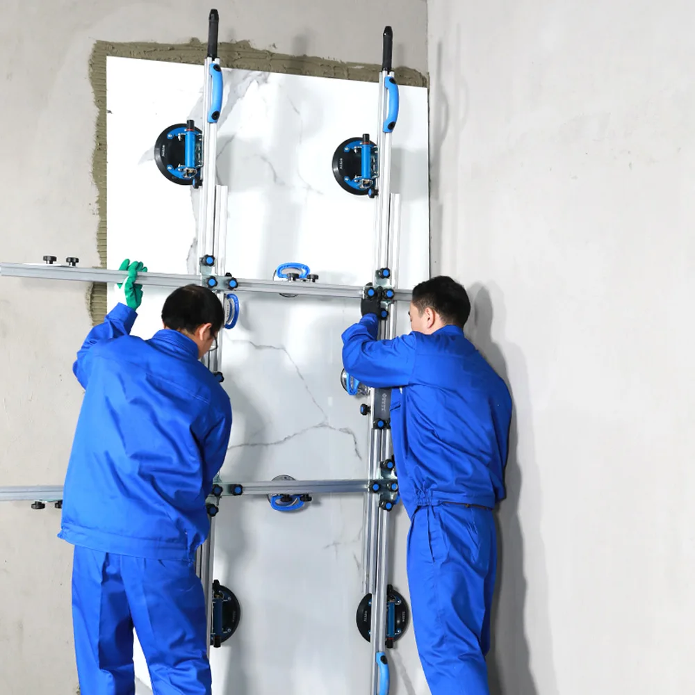 Large Slab Tile Rock Slab Vacuum Suction Cup Handling Lift Plate Rack Large Size Glass Stone Auxiliary Transportation Tool