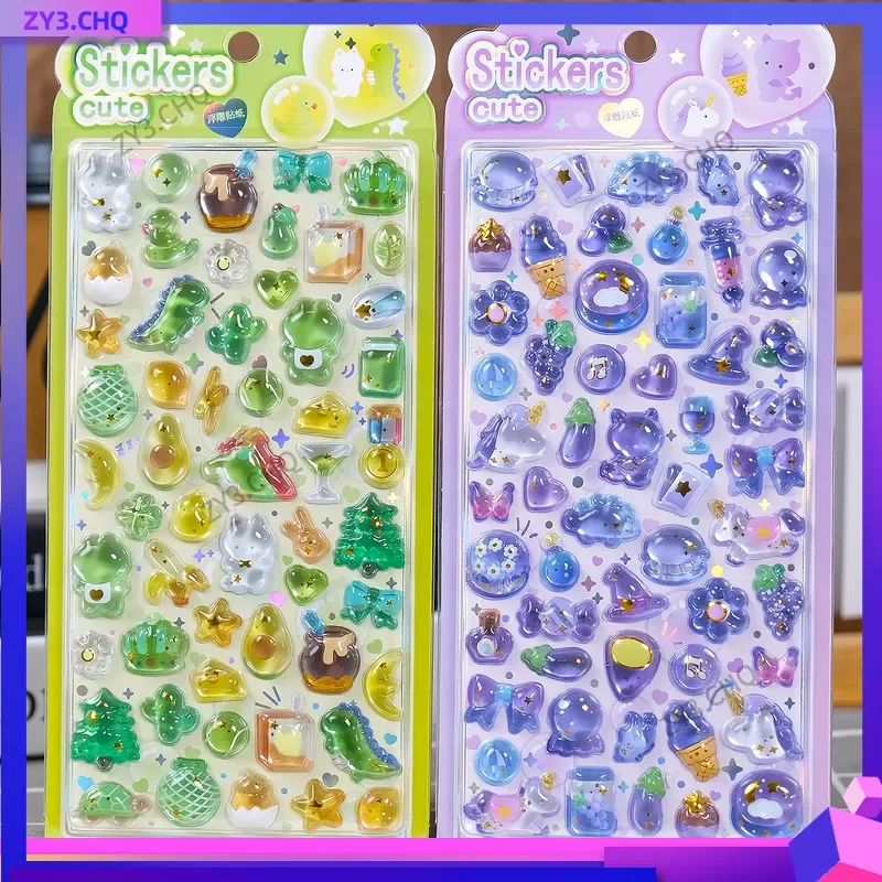 40-pezzi-adesivi-3d-giapponesi-in-resina-cristallina-con-rilievo-cartoni-animati-di-coniglietti-e-orsetti-carini-vendita-all'ingrosso