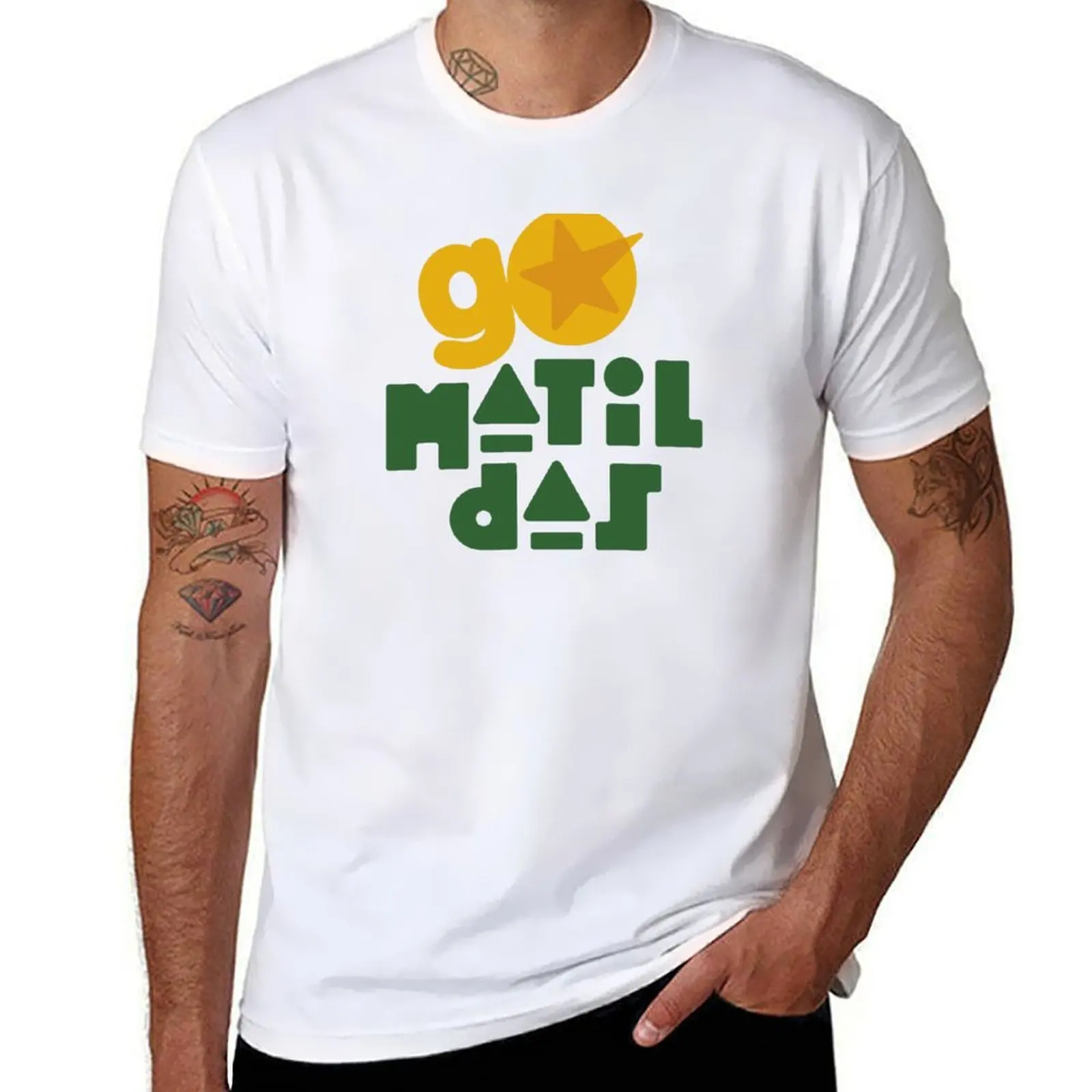 

Go Matildas! - Modern Graphic Design Celebrates Australian Women's Football T-Shirt man t shirts graphic T-Shirt