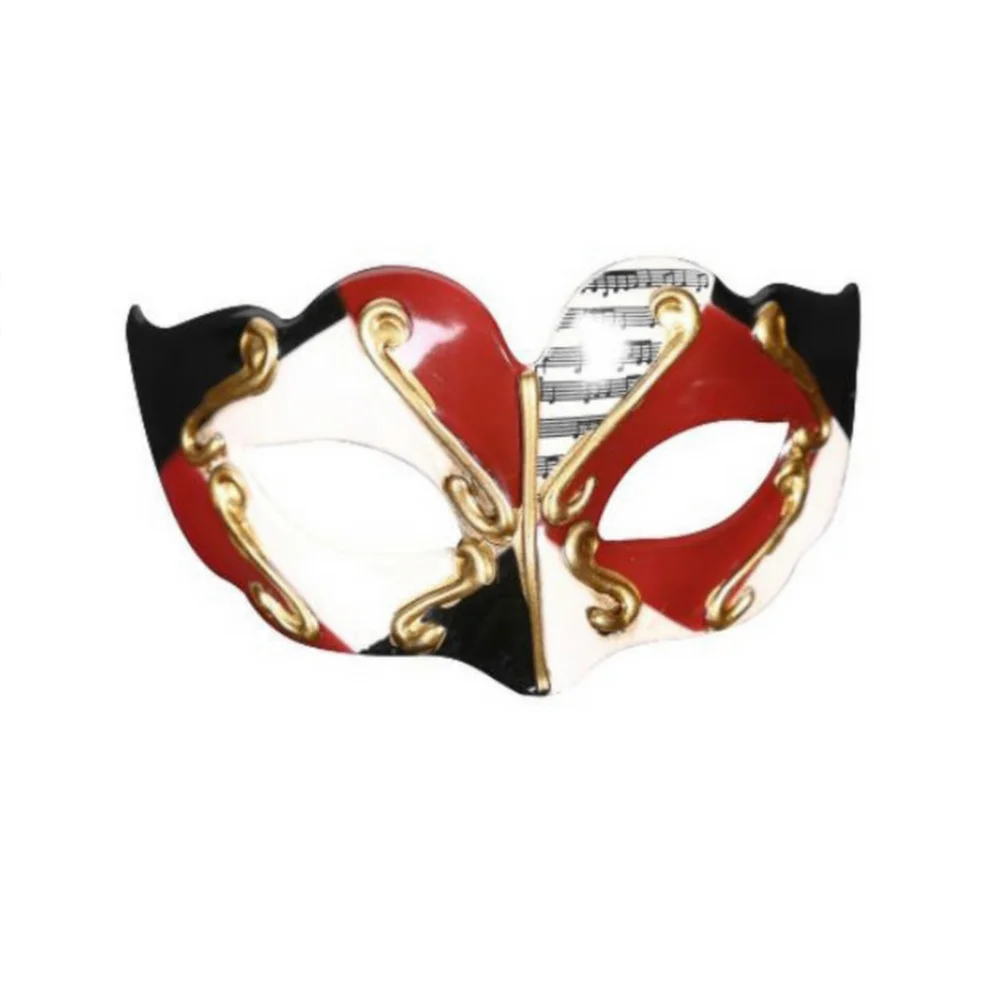 Halloween Mask Cosplay Half Face Short Hair Kids Makeup Masquerade Dance Prop Child