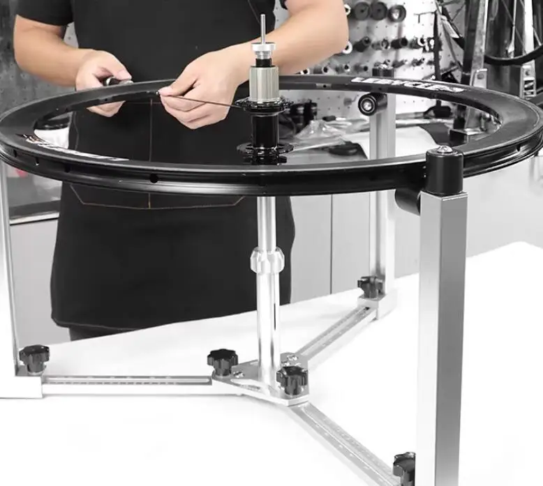 Aluminum Alloy Bicycle Wheel Set for Mountain Bike - Hub Spoke Rim Loop Frame Tool Circle Table