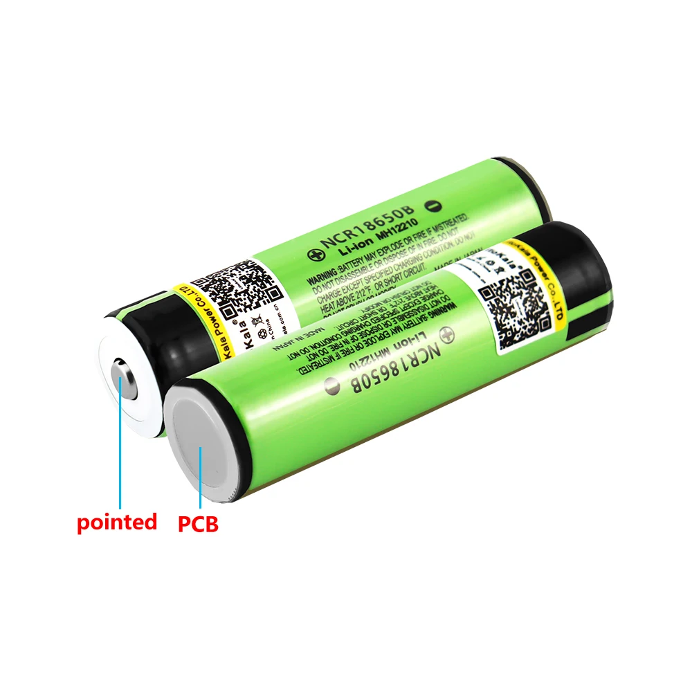 1-40pcs LiitoKala 34B-PCB 3.7V 18650 3400mah NCR18650B Lithium Rechargeable Battery For Flashlight batteries