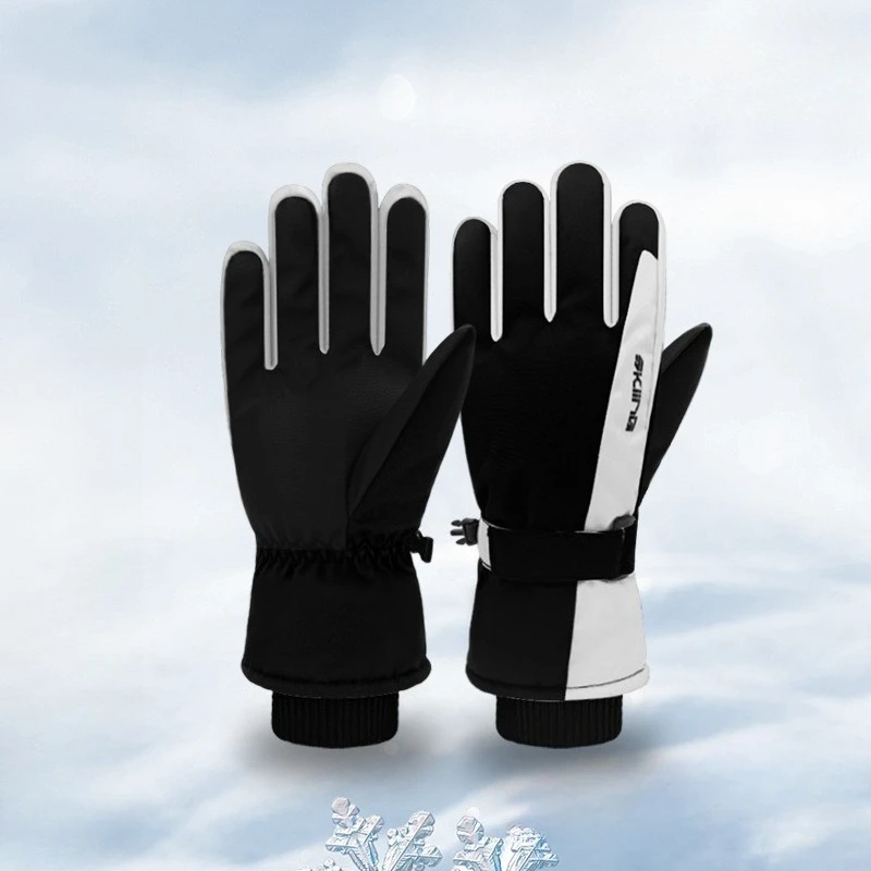 Thermal fleece riding gloves autumn and winter outdoor cycling cycling gloves men and women touch screen cross-border wholesale