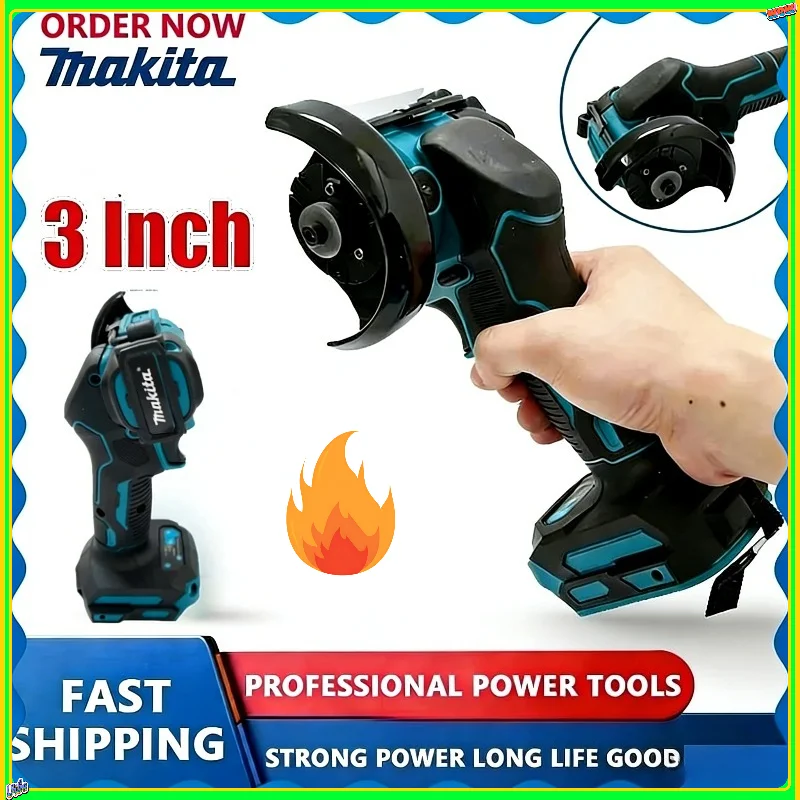 

Makita 3 Inch Mini Angle Grinder Cutting Circular Cordless Electirc CUT OFF Saw Power Tool For Makita 18V Battery Power Tool
