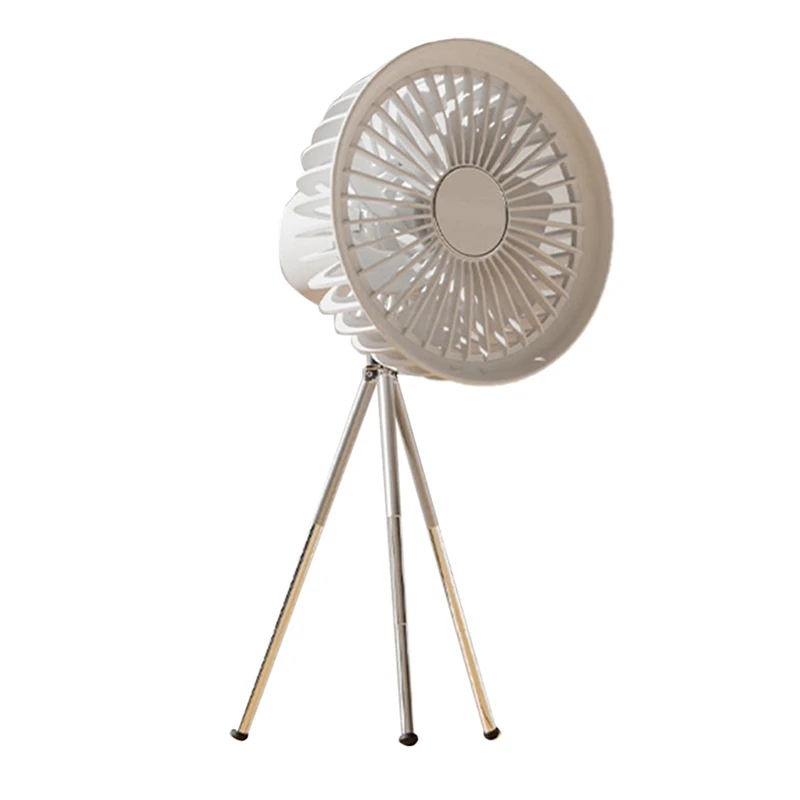 휴대용 소형 선풍기 다기능 데스크탑 삼각대, 야외 캠핑 선풍기, 3000Mah, 1 세트