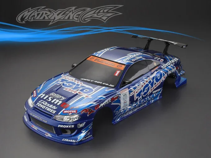 TY15 Silvs S15 GP complete 1/10 1:10 drift RC PC body shell 195width paint body with lampshade drift body RC hsp hpi trax Tamiya