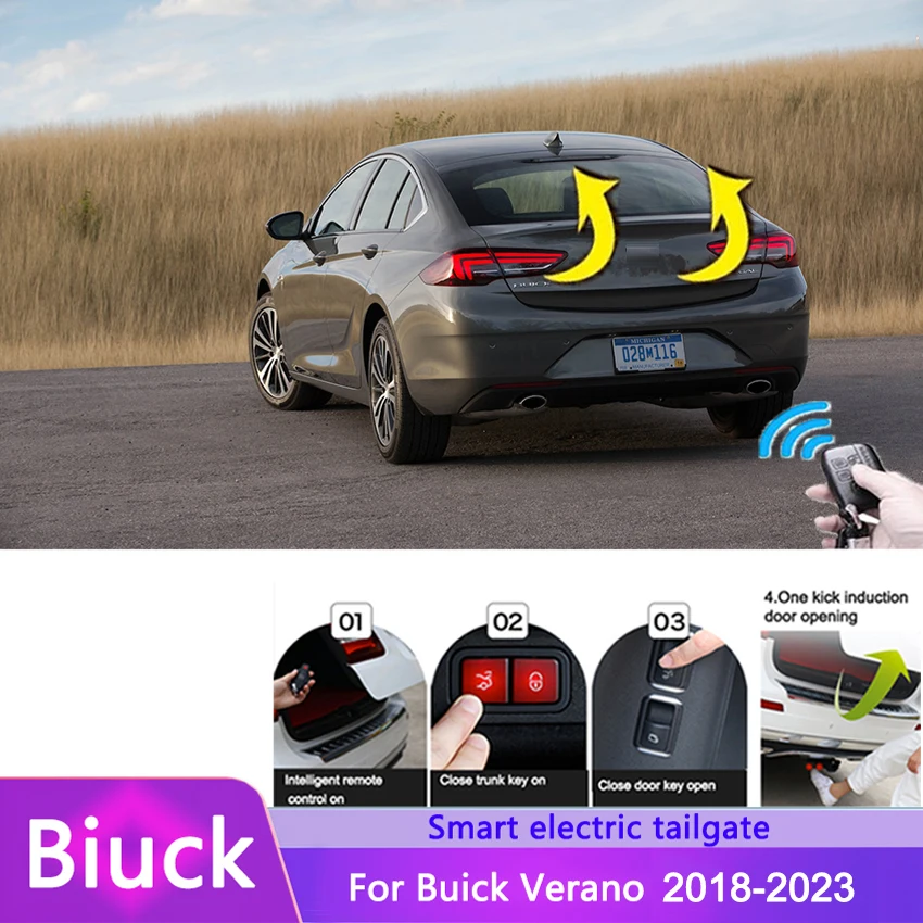 Car Electric Tailgate For Buick Verano 2018-2023 Intelligent Tail Box Door Power Operated Trunk Decoration Open Refitted Upgrade