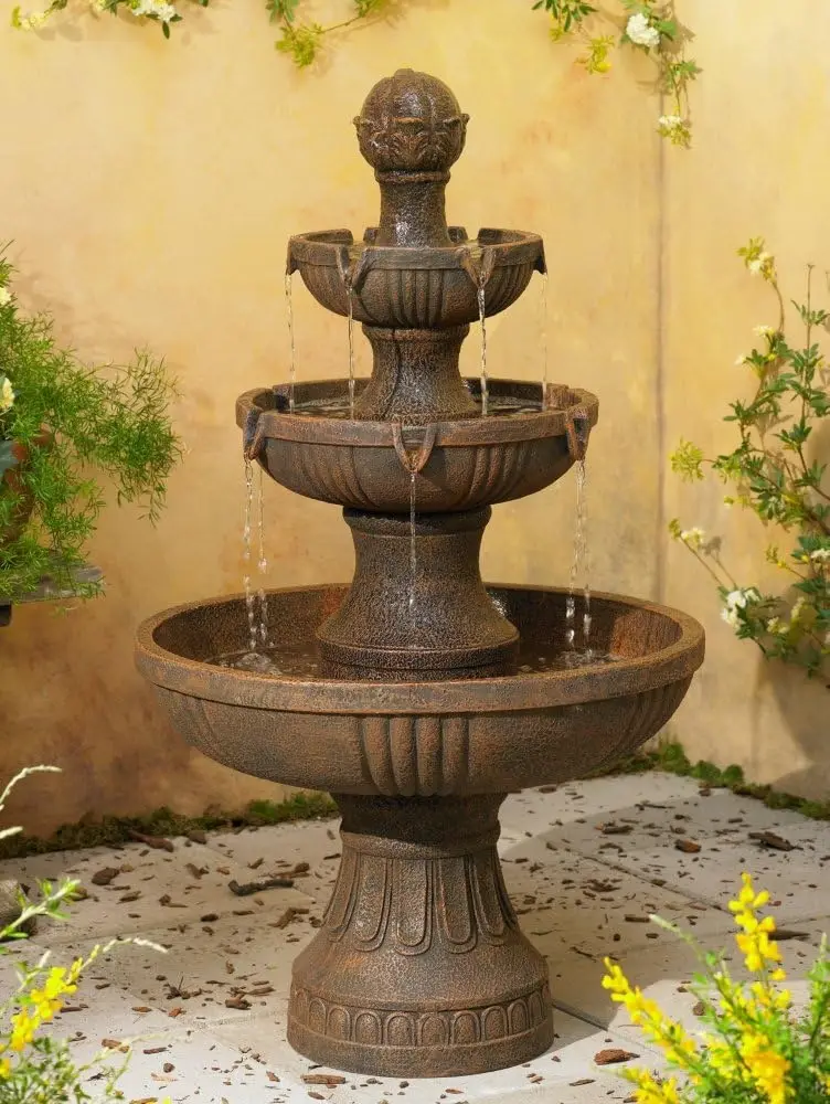 Italian Outdoor Floor Bubbler Fountain and Waterfalls 43