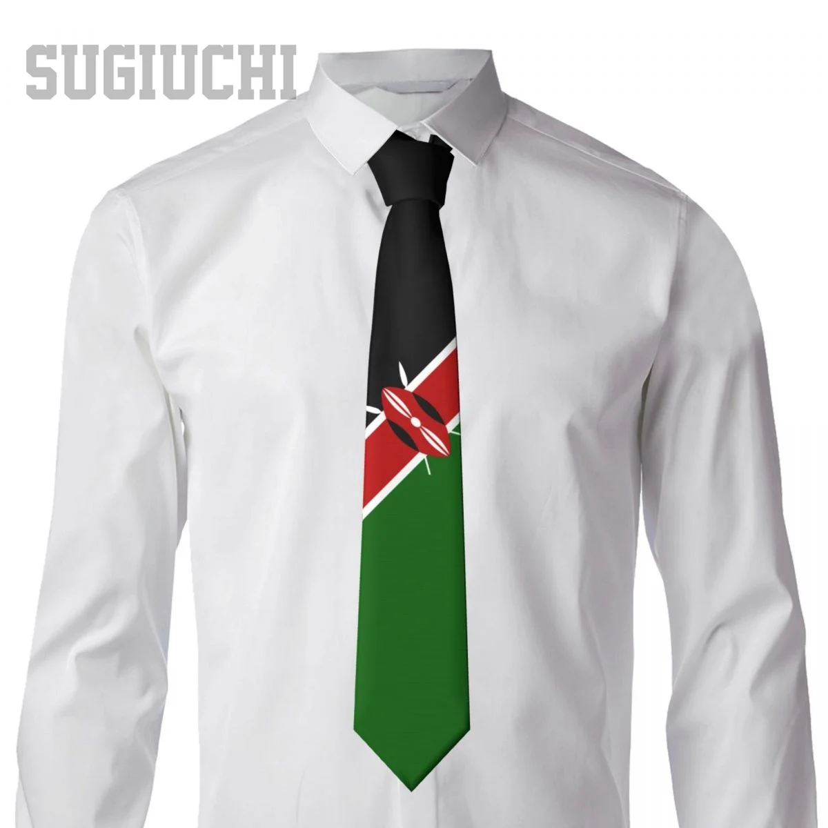 Kenya Flag Men Women Neck Ties Casual Plaid Tie Suits Slim Wedding Party Business Necktie Gravatas