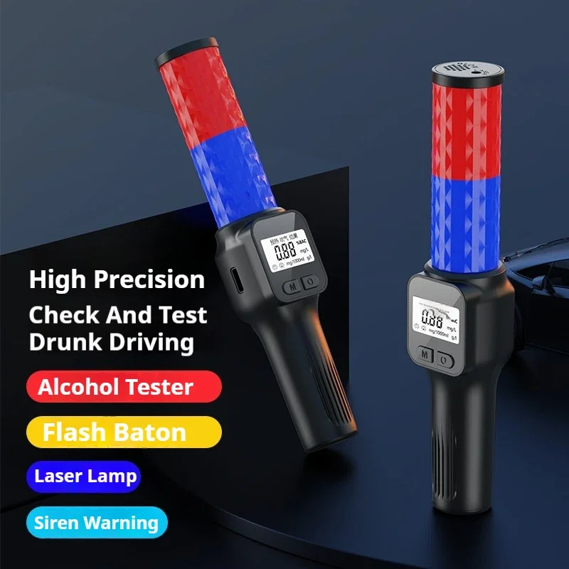 

Handheld Home Blowing Car Alcohol Detector Alcohol Concentration Meter High Precision Ethanol Gas Detector for Drink Driving