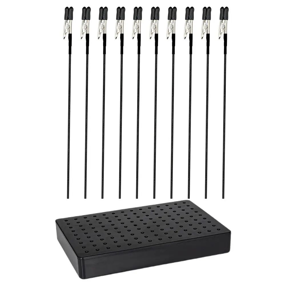 Alligator Clip Stick Set Painting Base for Airbrush Hobby Small Parts Holder Photo Clips Memo Holder Small Clips for Paper