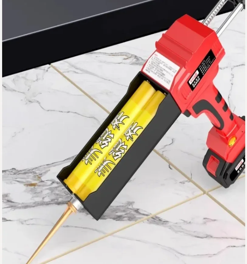 110V/220V Electric Caulking Gun Automatic Dual Tube Tile Grout Sealer Applicator Effortless Construction QCC