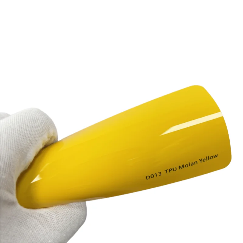 

Пленка TPU Molan Yellow для оклейки авто 1.52*15м, ультраглянцевая, с эффектом мерцания, для стильной кастомизации и защиты лакокрасочного покрытия автомобиля