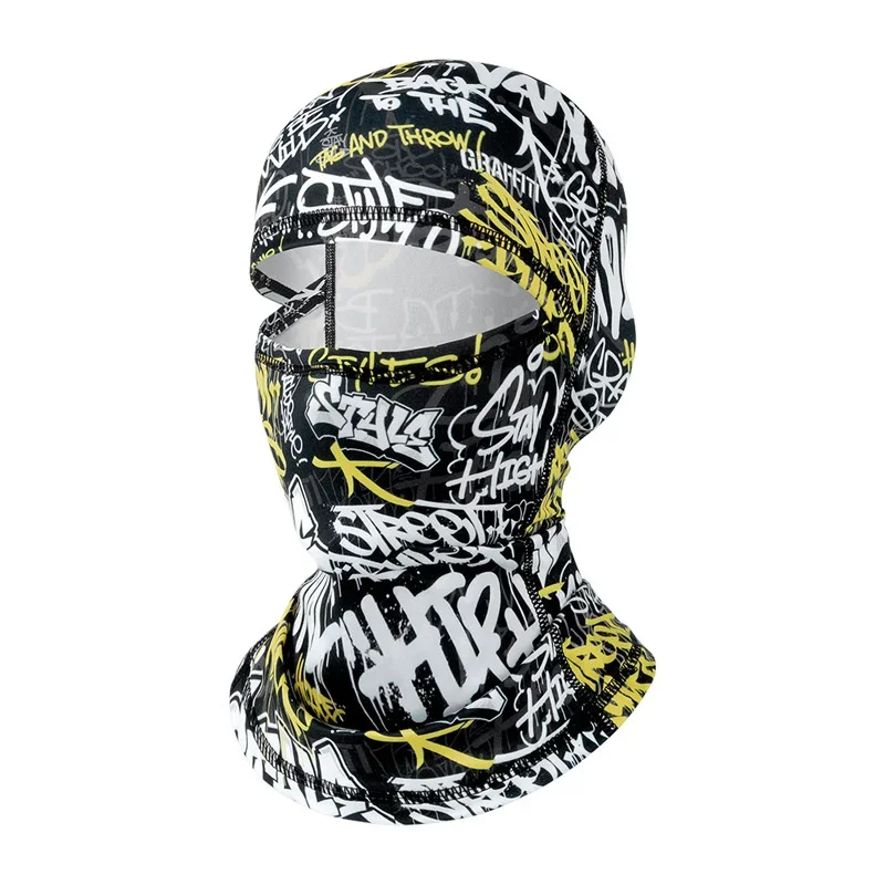 Warm Printed Ski Head Cover Windproof Neck Protection Quick Dry Face Mask Autumn Winter Helmet Liner for Adults Kids