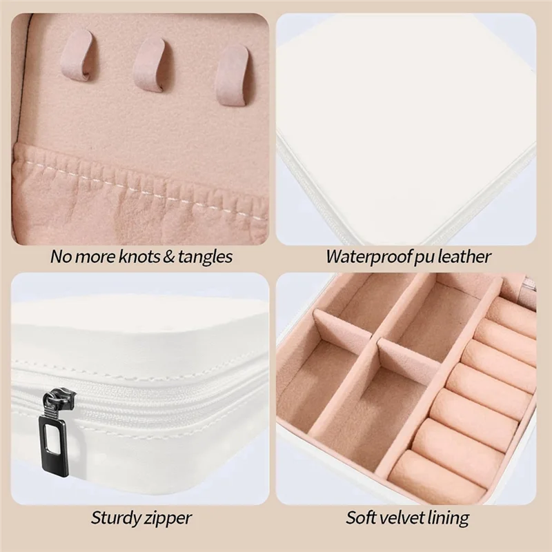 

CGS-Personalized Jewelry Box With Beautiful Fresh Flowers,Ideal Gift For Women And Girls, Travel-Friendly Storage Box