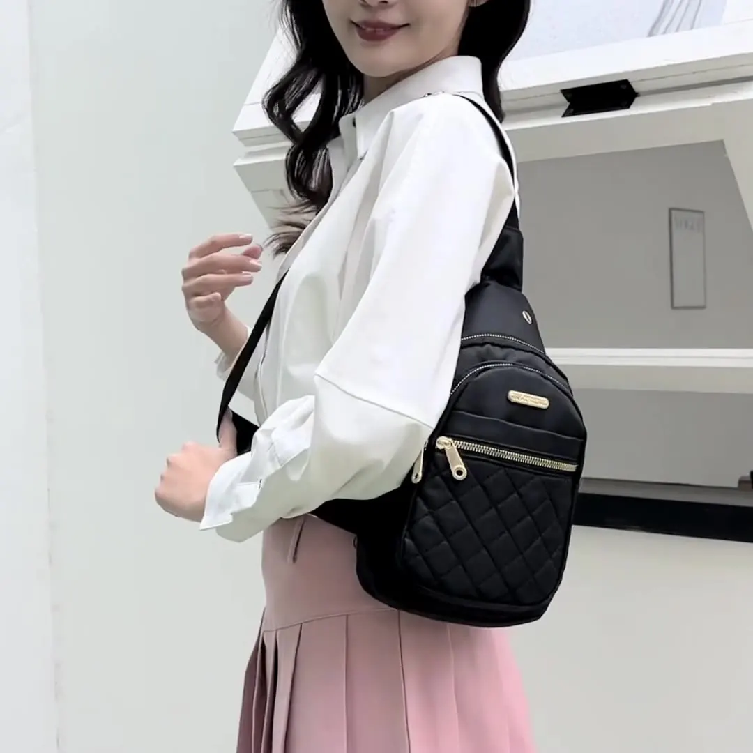 

Lightweight & Comfortable Quilted Crossbody Chest Bag, Perfect for Daily Use, Casual Outings & Travel Women Sling Shoulder Purse