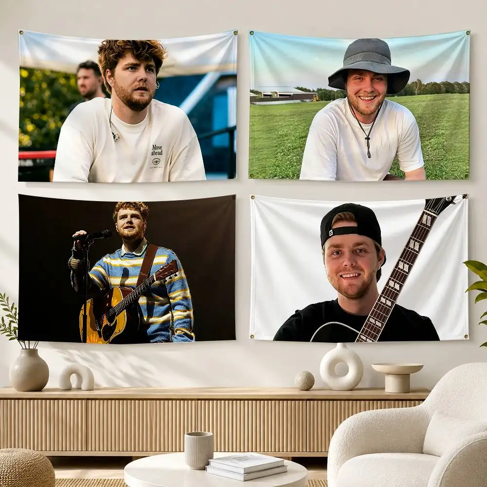 M-Music Alex Warren  Flags Wall Hanging Background Art Banner for Bedroom Home Outdoor Decor