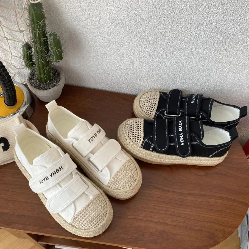 

2025 Summer New Woven Design Elegant Casual Thick Soled Shoes for Women's Low Top Comfortable Breathable Fashion Chunky Sneakers