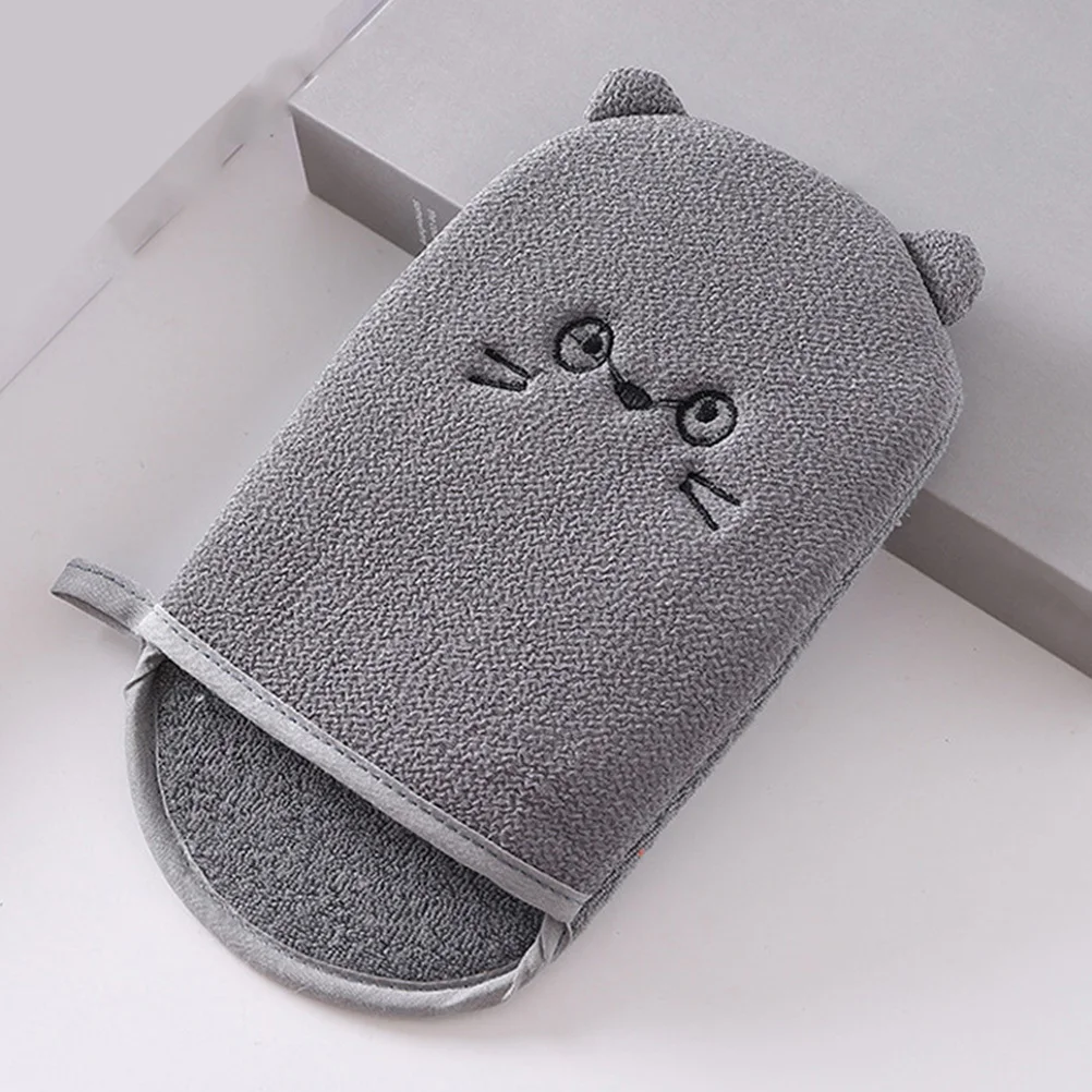 3 قطعة قفازات الحمام التقشير الكرتون نمط آمنة دش ميت الجسم نظافة التنظيف العميق قفاز لوازم دش المنزل #2