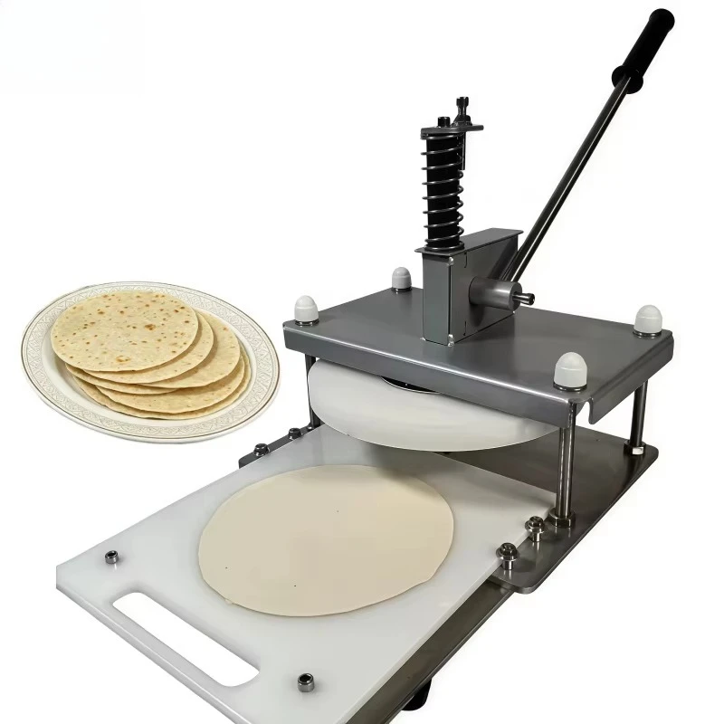 New 16cm Commercial Manual Operation Flour Pancake Press Tool Arabian Flatbread Naan Tortilla Pizza Press Machine