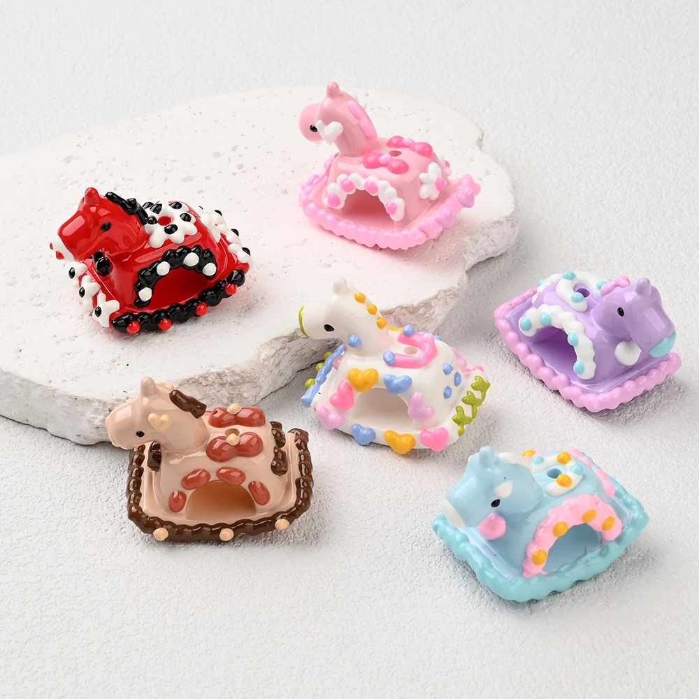 

3 шт., случайно смешанные бусины из смолы, бусины в форме троянского для DIY, цепочка для соски, игрушки, аксессуары, подарок для медсестры