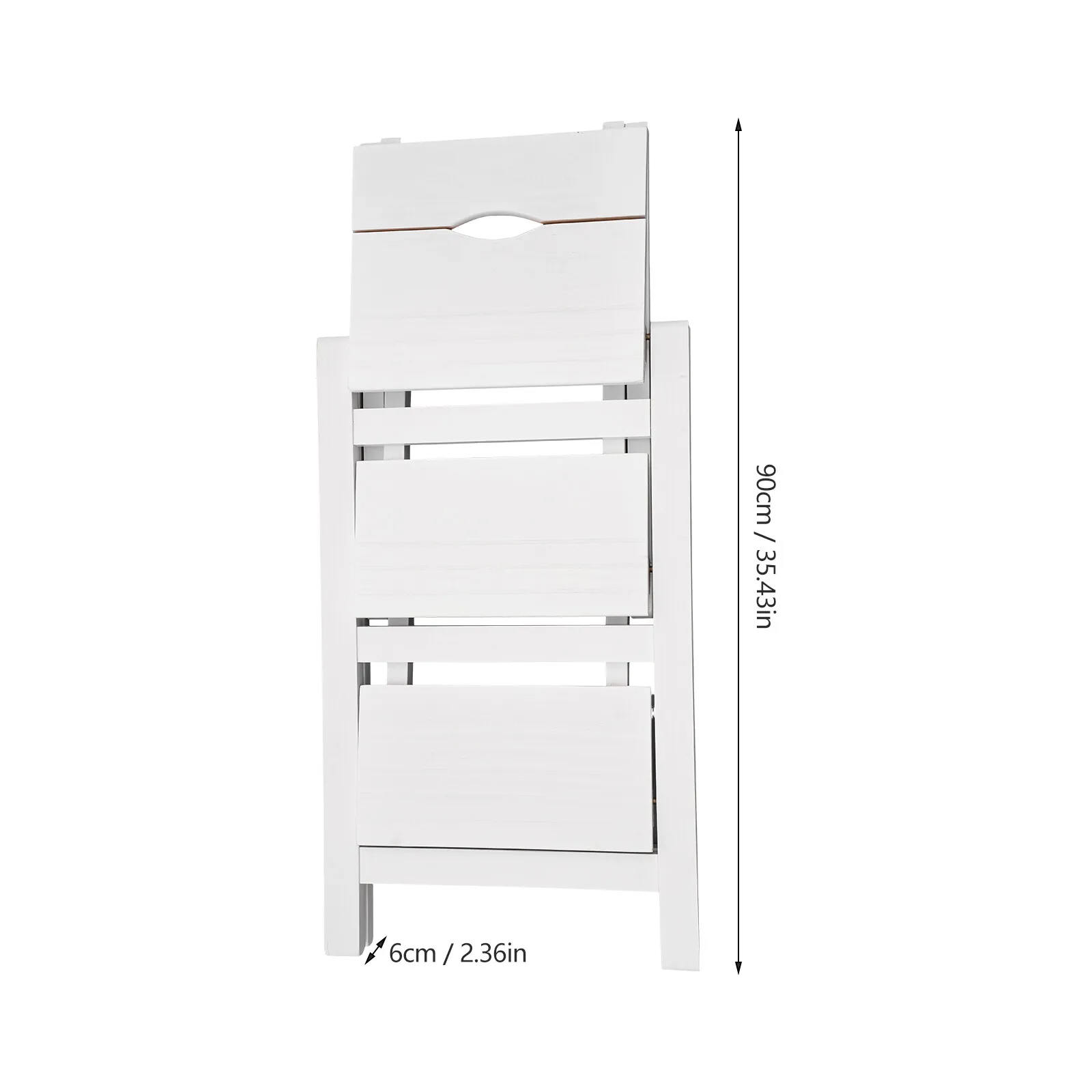 3-Steps مقعد قابل للطي سلم الصنوبر مقعد قابل للطي في غضون 100 كجم/220.46 رطل