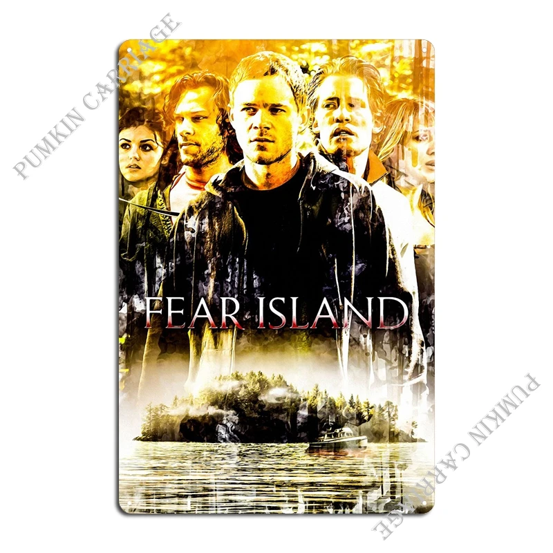 Fear Island 2 Metal Sign Decoration Personalized Cinema Bar Cave Rusty Tin Sign Poster