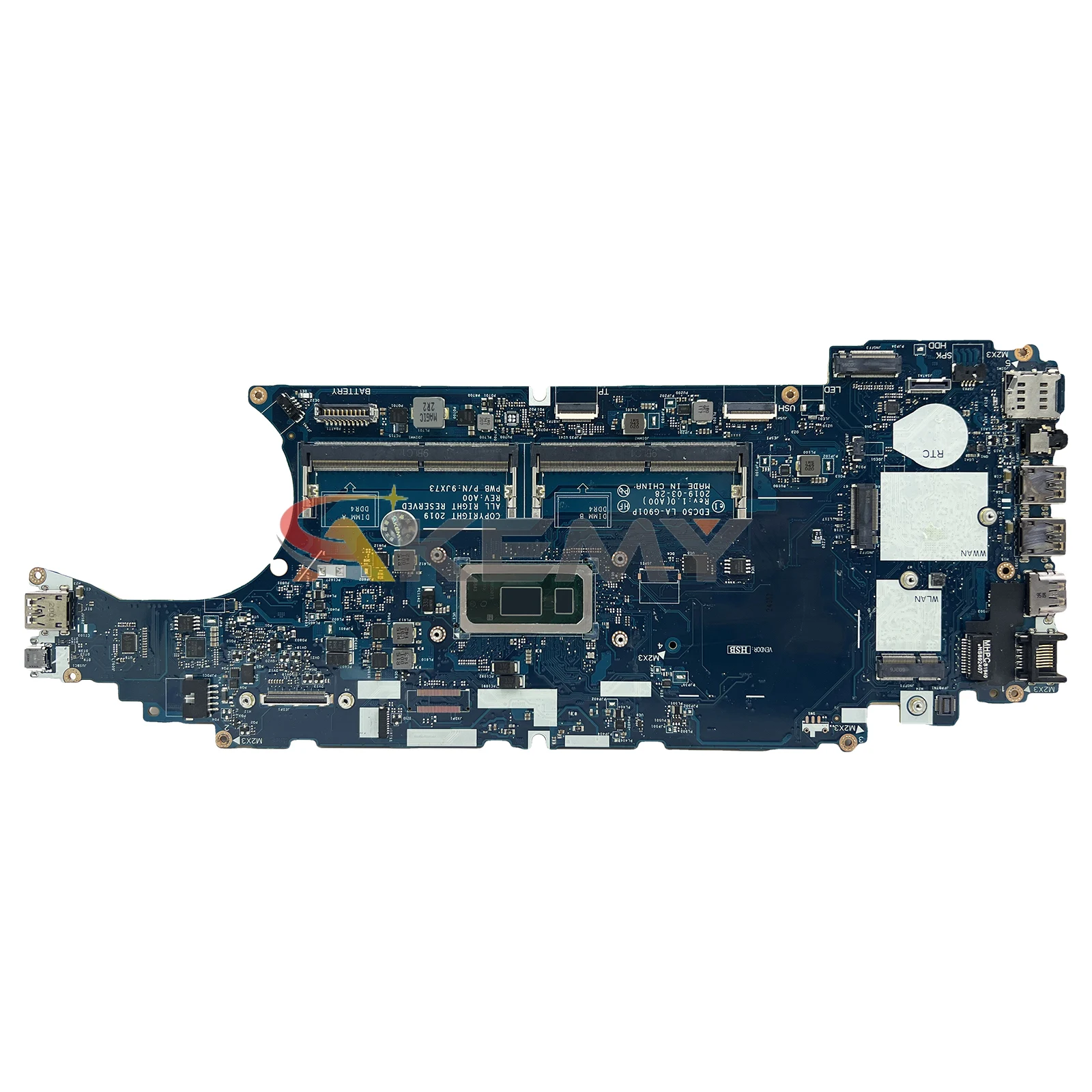 Per DELL Latitude 5500 Mainboard CN-0J16NW 0J16NW 09T2PH LA-G901P UMA SRF9Z i5-8365U EDC50 Scheda Madre Del Computer Portatile Testato