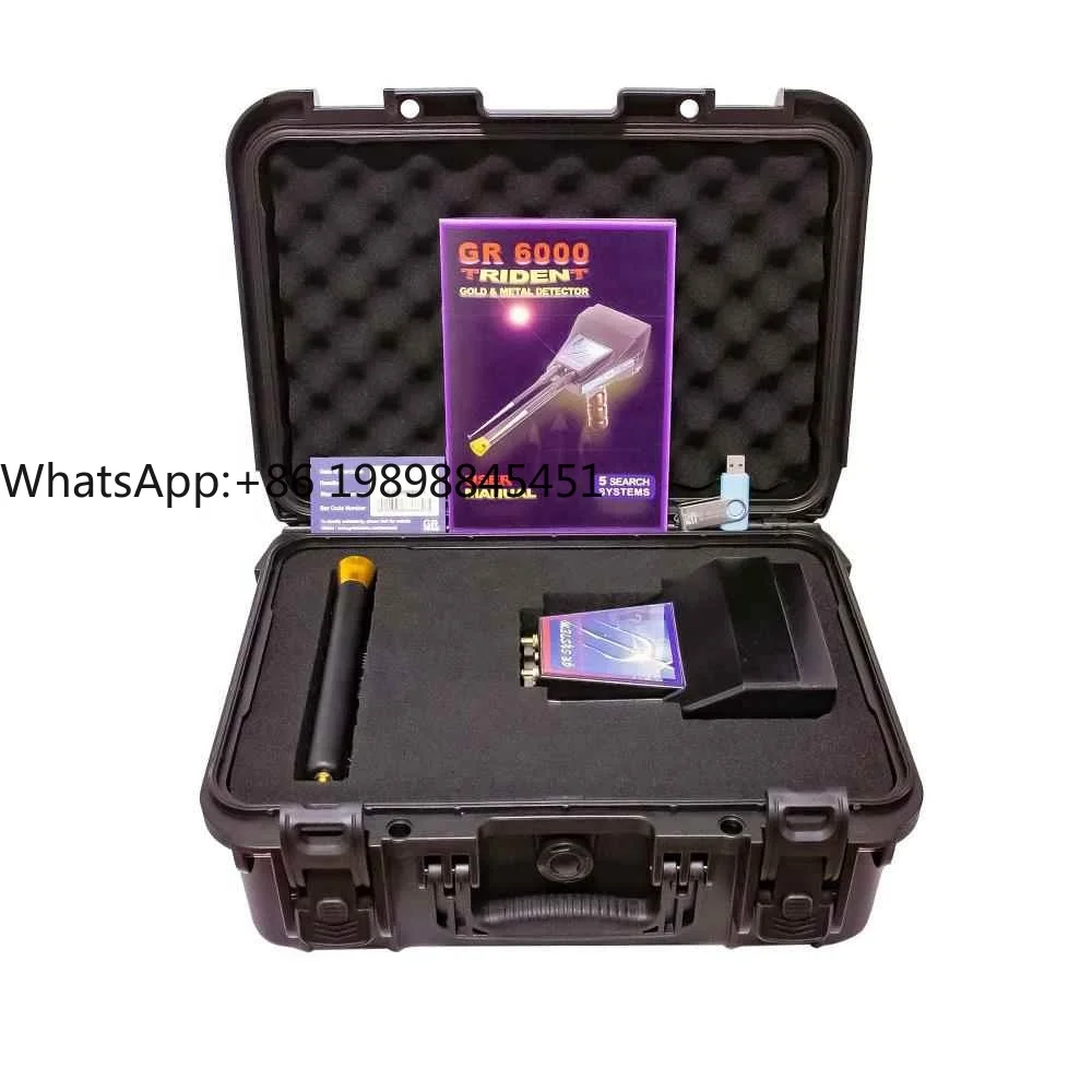 

New GR-6000 TRIDENT Underground Metal Detector Gold Placer Gold Silver Copper Lron Tin Gem Finder Digger 20m Depth 1000m Range