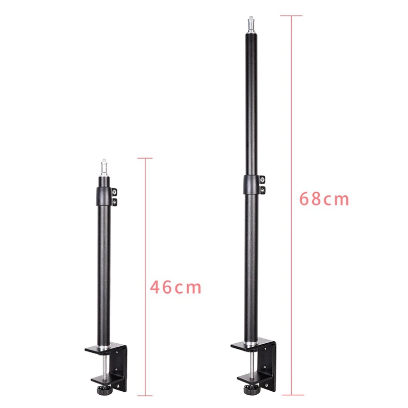 C Clamp Tripod Desktop Light Stand&1/4 Inch Adjustable Tabletop Bracket Stand For Camera,Ring Light