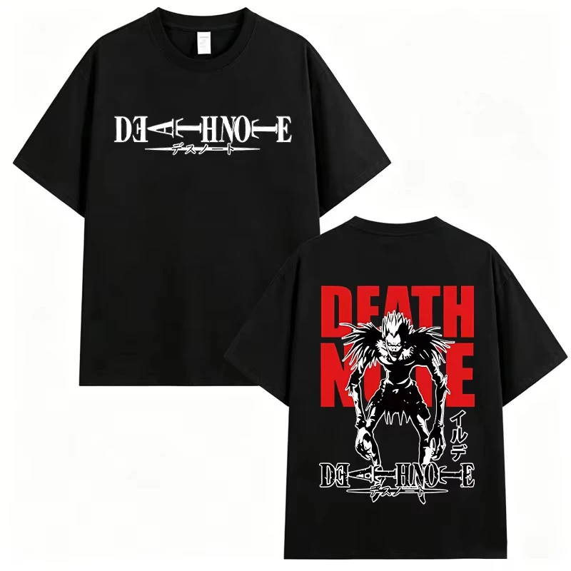 DEATH NOTE Misa Amane T-Shirt Anime Manga Graphic Print Vintage Retro Oversized Cotton Unisex Short Sleeve Streetwear Casual Tee