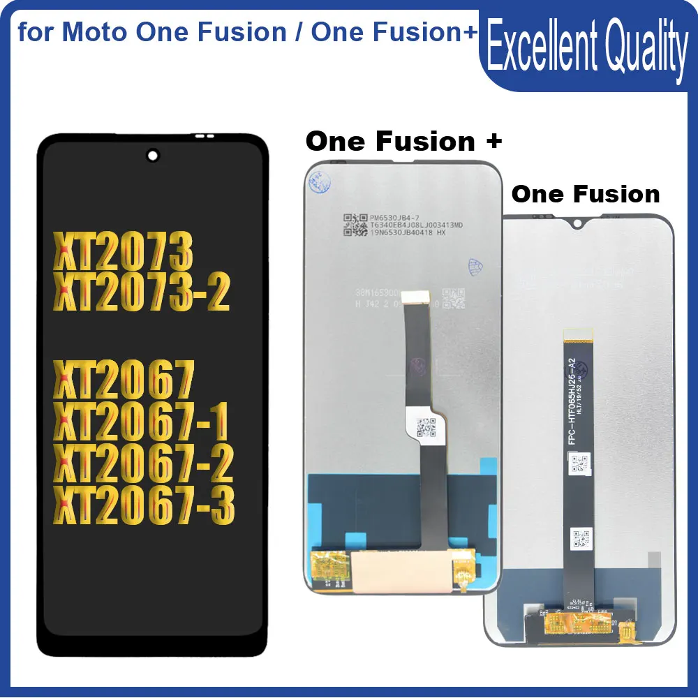 

6.5'' LCD for Motorola Moto One Fusion XT2073 LCD Display Touch Screen Digitizer Replacement for Moto One Fusion Plus XT2067 LCD