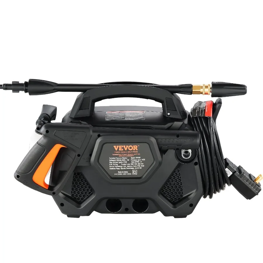 

Electric Pressure Washer 2150PSI 1.85GPM Foam Cannon HighPressure with 5 Different Nozzle 20ft Hose 35ft Cord Lightweight Wash