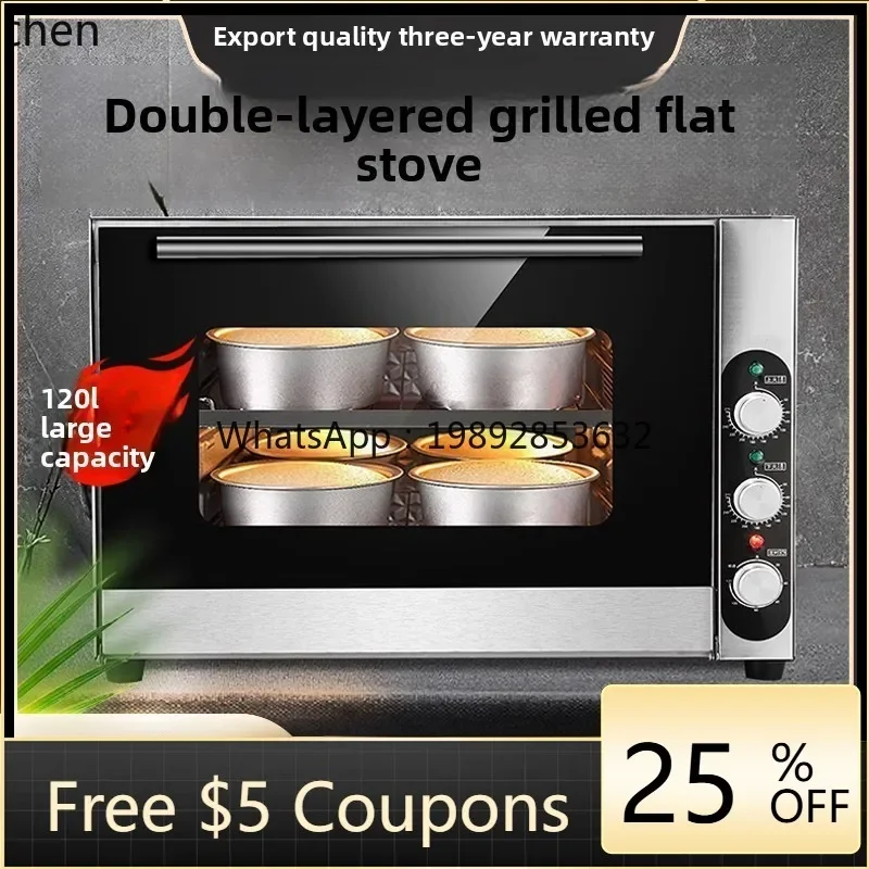 cc26  oven large capacity 120L electric oven bread pia baking special large double layer with baking open oven