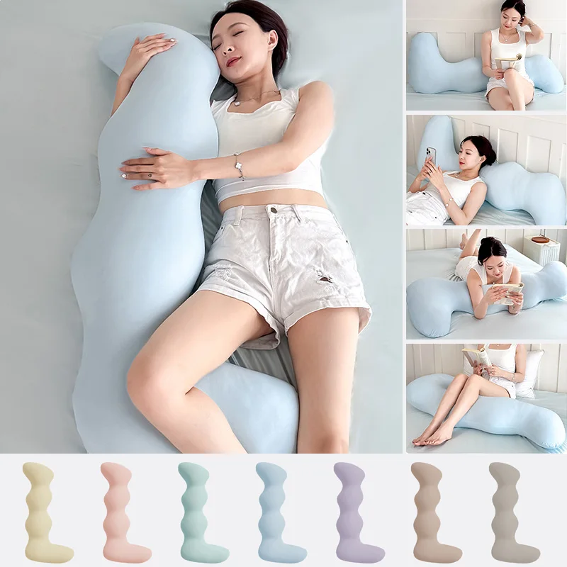 Long Pillow Side Sleeping Leg Clamp Pregnant Women Detachable Washable Home Textile Girls Sleeping Comfort Bed Rest Adults
