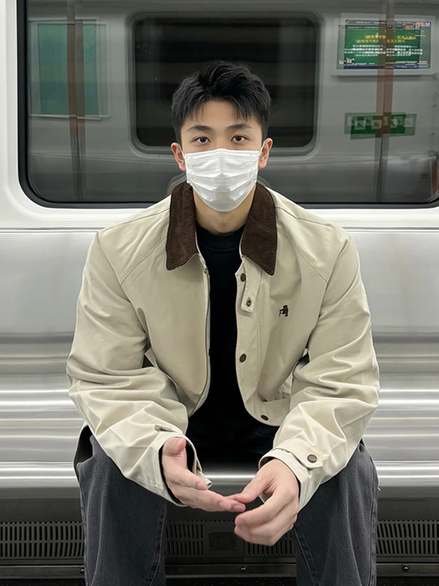 

Коричневая рабочая куртка Detroit Workwear для мужчин, в стиле пилот, весна-осень, американское ретро, стильная и эффектная.