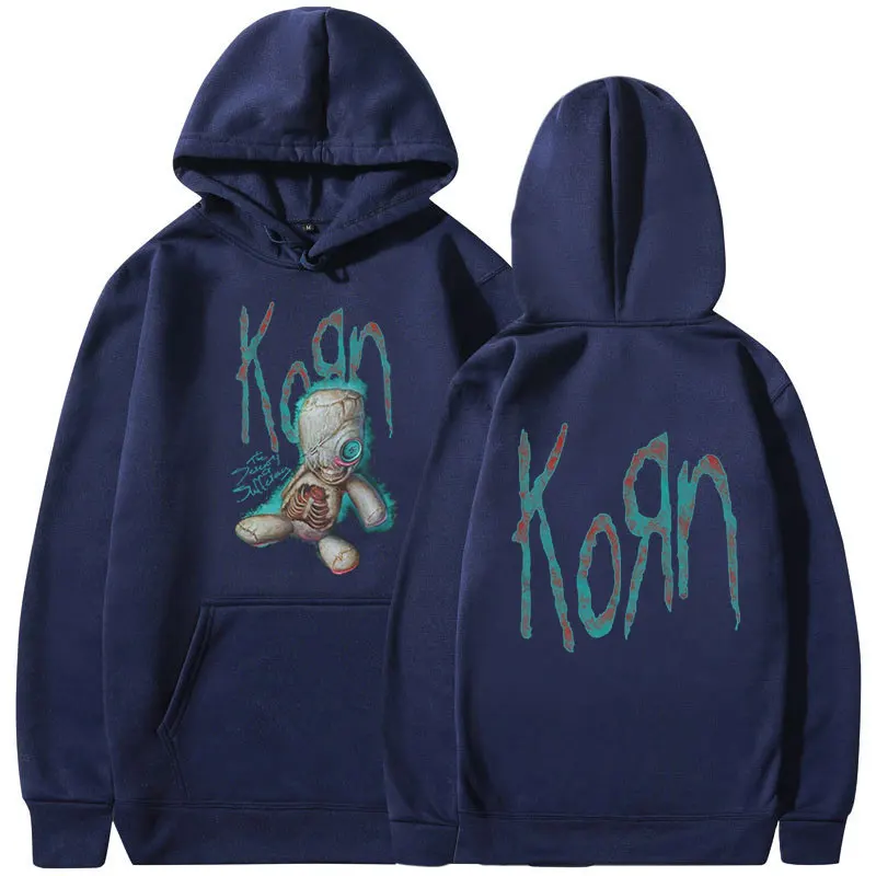 Korn Issues Rock Band Music Album Hoodie Men\'s Vintage Metal Gothic Oversized Hoodie Streetwear Hip Hop Punk Hooded Sweatshirt