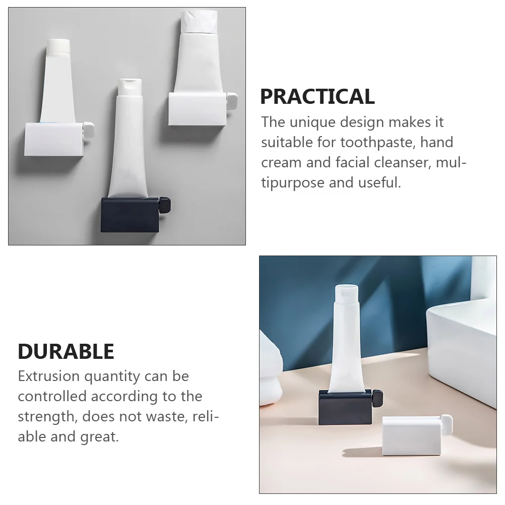 

2Pcs Manual Toothpaste Squeezer Dispensers Prevent Clean Compact Design for Home Use Toothpaste Stand