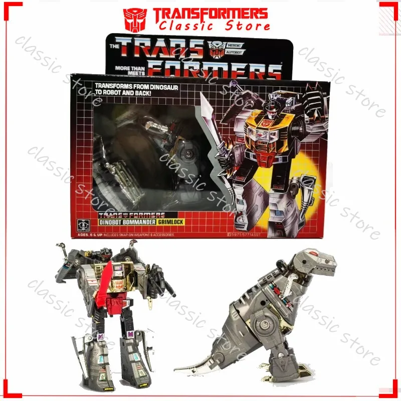 ألعاب المحولات الكلاسيكية المتوفرة G1 إعادة إصدار KO إصدار Dinobot Grimlock Cybertron Autobots شخصيات الحركة هدايا قابلة للجمع