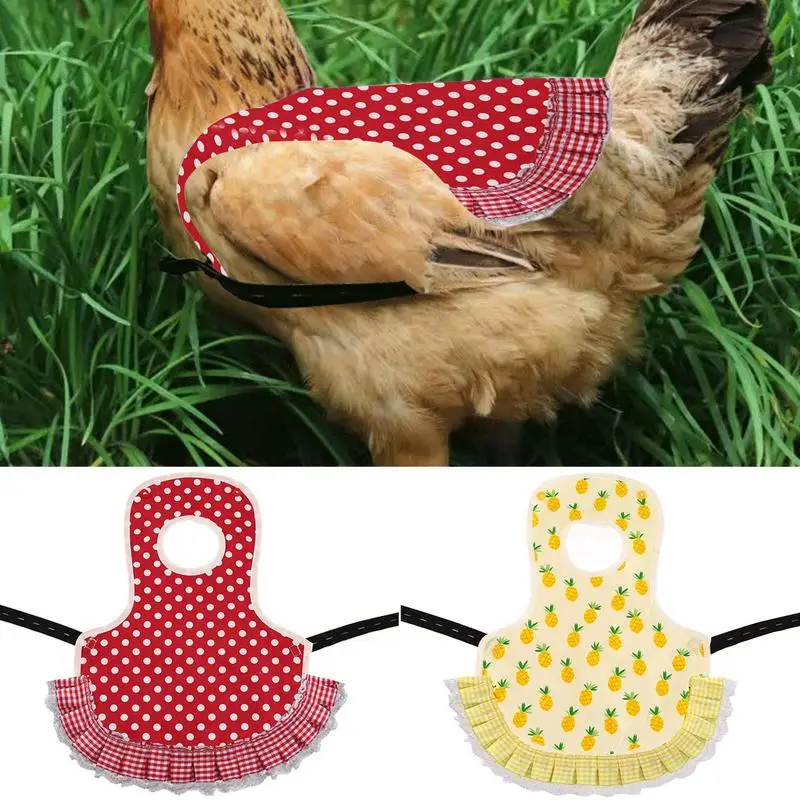 Chicken Saddle Hen Apron Feather Protective Jacket Poultry Protector Hen Apron Wing Back Protector warm Dress Fixer Supplies